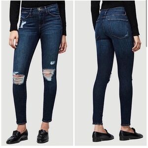 Frame Women's Le High-Rise Skinny Denim Jeans Mid-Rise Stretch Blue Size 26